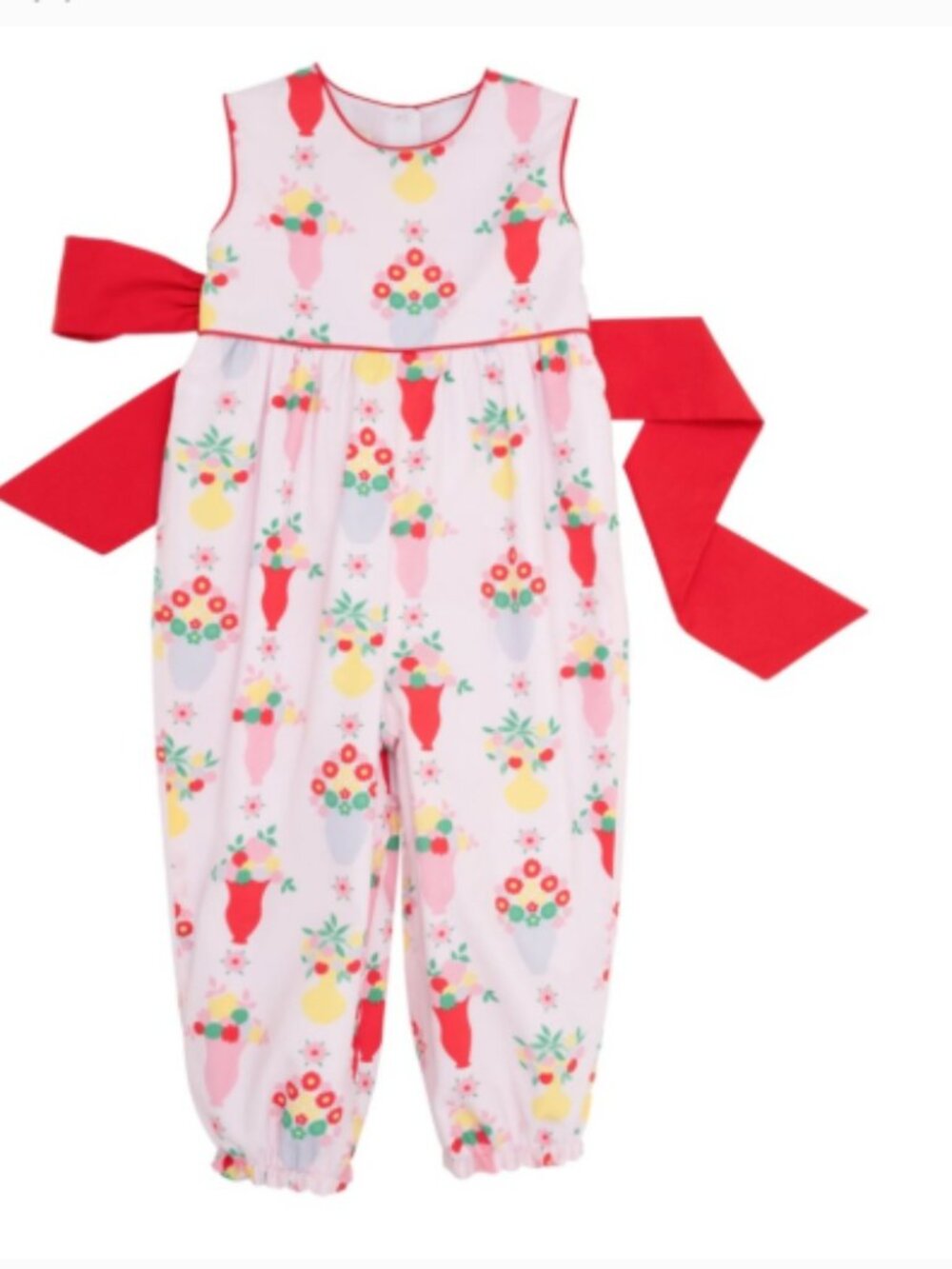 Beaufort Bonnet Rebecca Romper Pink Plentiful Richmond Red TBBC 12-18 months